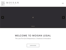 Tablet Screenshot of moisanlegal.com